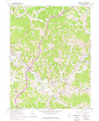 Sandyville West Virginia Historical topographic map, 1:24000 scale, 7.5 X 7.5 Minute, Year 1960