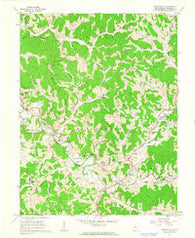 Sandyville West Virginia Historical topographic map, 1:24000 scale, 7.5 X 7.5 Minute, Year 1960