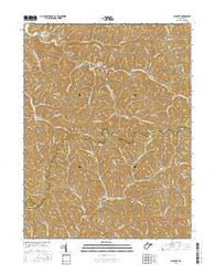 Schultz West Virginia Current topographic map, 1:24000 scale, 7.5 X 7.5 Minute, Year 2016