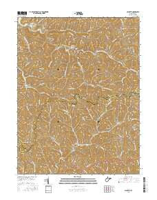 Schultz West Virginia Current topographic map, 1:24000 scale, 7.5 X 7.5 Minute, Year 2016