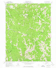 Schultz West Virginia Historical topographic map, 1:24000 scale, 7.5 X 7.5 Minute, Year 1961