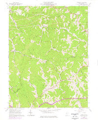 Schultz West Virginia Historical topographic map, 1:24000 scale, 7.5 X 7.5 Minute, Year 1961