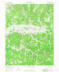 Scott Depot West Virginia Historical topographic map, 1:24000 scale, 7.5 X 7.5 Minute, Year 1958