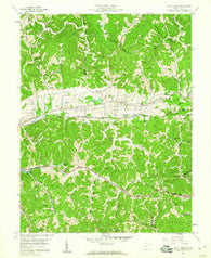 Scott Depot West Virginia Historical topographic map, 1:24000 scale, 7.5 X 7.5 Minute, Year 1958
