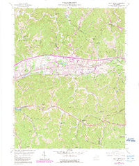 Scott Depot West Virginia Historical topographic map, 1:24000 scale, 7.5 X 7.5 Minute, Year 1958