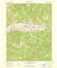 Scott Depot West Virginia Historical topographic map, 1:24000 scale, 7.5 X 7.5 Minute, Year 1958