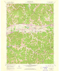Scott Depot West Virginia Historical topographic map, 1:24000 scale, 7.5 X 7.5 Minute, Year 1958
