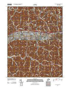 Scott Depot West Virginia Historical topographic map, 1:24000 scale, 7.5 X 7.5 Minute, Year 2011