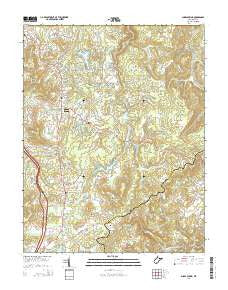 Shady Spring West Virginia Historical topographic map, 1:24000 scale, 7.5 X 7.5 Minute, Year 2014