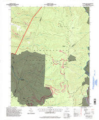 Sharp Knob West Virginia Historical topographic map, 1:24000 scale, 7.5 X 7.5 Minute, Year 1995