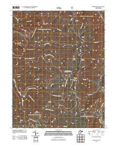 Sharp Knob West Virginia Historical topographic map, 1:24000 scale, 7.5 X 7.5 Minute, Year 2011