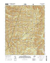 Sharp Knob West Virginia Current topographic map, 1:24000 scale, 7.5 X 7.5 Minute, Year 2016
