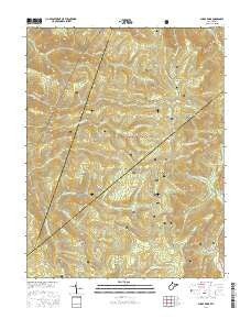 Sharp Knob West Virginia Current topographic map, 1:24000 scale, 7.5 X 7.5 Minute, Year 2016