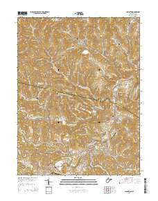 Shinnston West Virginia Historical topographic map, 1:24000 scale, 7.5 X 7.5 Minute, Year 2014
