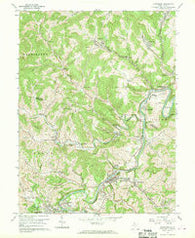 Shinnston West Virginia Historical topographic map, 1:24000 scale, 7.5 X 7.5 Minute, Year 1960