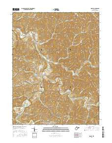 Shirley West Virginia Current topographic map, 1:24000 scale, 7.5 X 7.5 Minute, Year 2016