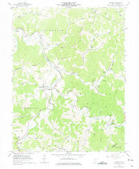 Shirley West Virginia Historical topographic map, 1:24000 scale, 7.5 X 7.5 Minute, Year 1961