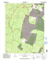 Sinks of Gandy West Virginia Historical topographic map, 1:24000 scale, 7.5 X 7.5 Minute, Year 1995