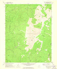 Sinks of Gandy West Virginia Historical topographic map, 1:24000 scale, 7.5 X 7.5 Minute, Year 1970
