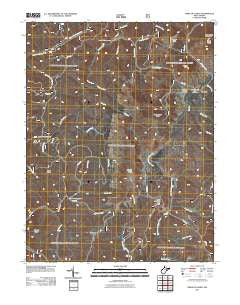 Sinks of Gandy West Virginia Historical topographic map, 1:24000 scale, 7.5 X 7.5 Minute, Year 2011