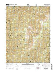 Sinks of Gandy West Virginia Historical topographic map, 1:24000 scale, 7.5 X 7.5 Minute, Year 2014