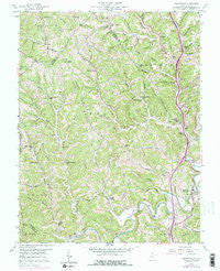 Sissonville West Virginia Historical topographic map, 1:24000 scale, 7.5 X 7.5 Minute, Year 1958