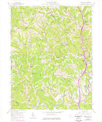 Sissonville West Virginia Historical topographic map, 1:24000 scale, 7.5 X 7.5 Minute, Year 1958
