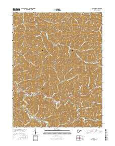 Smithburg West Virginia Current topographic map, 1:24000 scale, 7.5 X 7.5 Minute, Year 2016