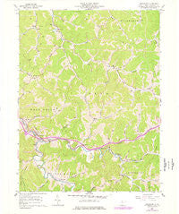 Smithburg West Virginia Historical topographic map, 1:24000 scale, 7.5 X 7.5 Minute, Year 1961