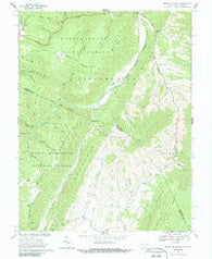 Snowy Mountain West Virginia Historical topographic map, 1:24000 scale, 7.5 X 7.5 Minute, Year 1969