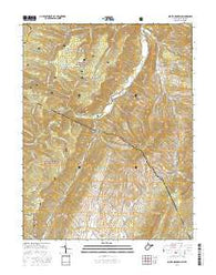 Snowy Mountain West Virginia Current topographic map, 1:24000 scale, 7.5 X 7.5 Minute, Year 2016