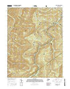 Snyder Knob West Virginia Current topographic map, 1:24000 scale, 7.5 X 7.5 Minute, Year 2016