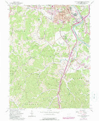 South Parkersburg West Virginia Historical topographic map, 1:24000 scale, 7.5 X 7.5 Minute, Year 1961