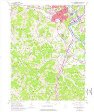 South Parkersburg West Virginia Historical topographic map, 1:24000 scale, 7.5 X 7.5 Minute, Year 1961