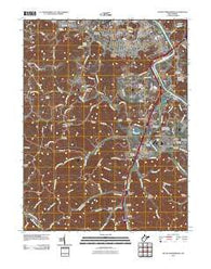 South Parkersburg West Virginia Historical topographic map, 1:24000 scale, 7.5 X 7.5 Minute, Year 2010