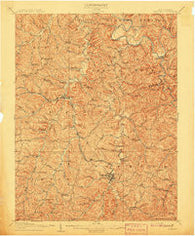 Spencer West Virginia Historical topographic map, 1:62500 scale, 15 X 15 Minute, Year 1907