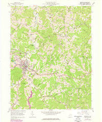 Spencer West Virginia Historical topographic map, 1:24000 scale, 7.5 X 7.5 Minute, Year 1957