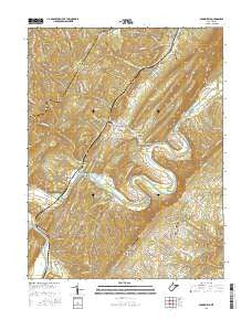 Springfield West Virginia Current topographic map, 1:24000 scale, 7.5 X 7.5 Minute, Year 2016