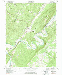 Springfield West Virginia Historical topographic map, 1:24000 scale, 7.5 X 7.5 Minute, Year 1973