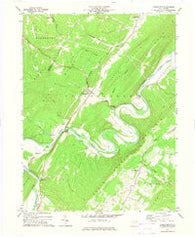 Springfield West Virginia Historical topographic map, 1:24000 scale, 7.5 X 7.5 Minute, Year 1973