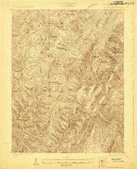 Spruce Knob West Virginia Historical topographic map, 1:48000 scale, 15 X 15 Minute, Year 1922