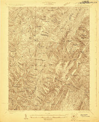 Spruce Knob West Virginia Historical topographic map, 1:48000 scale, 15 X 15 Minute, Year 1922