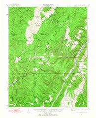 Spruce Knob West Virginia Historical topographic map, 1:62500 scale, 15 X 15 Minute, Year 1922