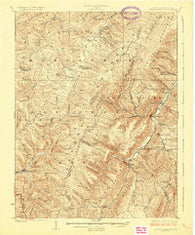 Spruce Knob West Virginia Historical topographic map, 1:62500 scale, 15 X 15 Minute, Year 1924