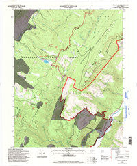 Spruce Knob West Virginia Historical topographic map, 1:24000 scale, 7.5 X 7.5 Minute, Year 1995