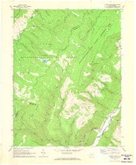 Spruce Knob West Virginia Historical topographic map, 1:24000 scale, 7.5 X 7.5 Minute, Year 1970