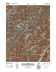 Spruce Knob West Virginia Historical topographic map, 1:24000 scale, 7.5 X 7.5 Minute, Year 2011