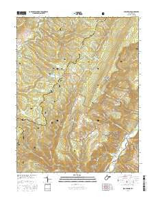 Spruce Knob West Virginia Current topographic map, 1:24000 scale, 7.5 X 7.5 Minute, Year 2016