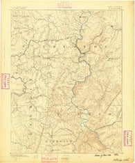 St. George West Virginia Historical topographic map, 1:125000 scale, 30 X 30 Minute, Year 1886