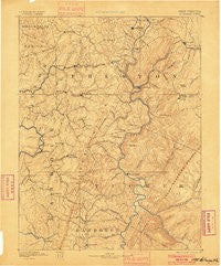 St. George West Virginia Historical topographic map, 1:125000 scale, 30 X 30 Minute, Year 1891